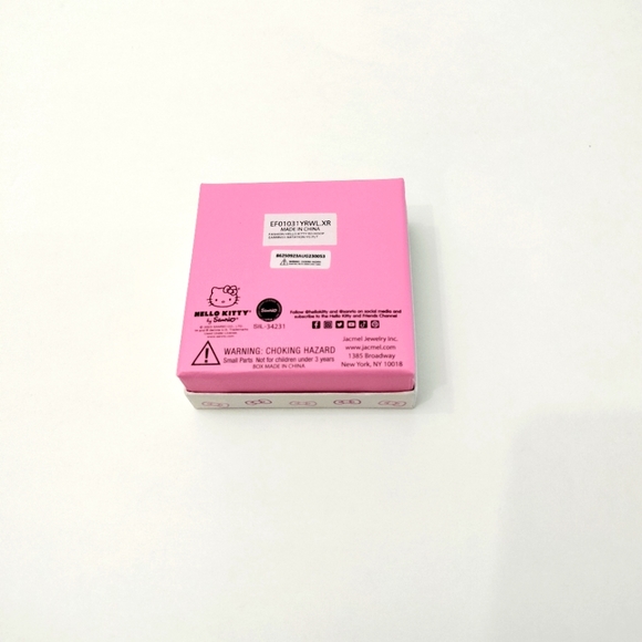 Hello Kitty Hoop Gold Plated and Enamel Earrings, New. - Picture 7 of 11